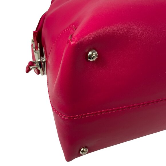 Tod's Fuchsia Leather Satchel Handbag - Picture 9 of 15